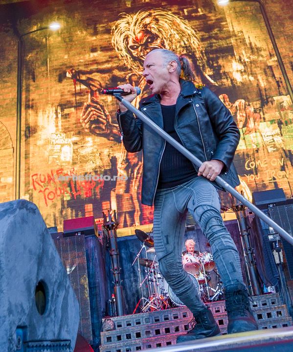 Bruce Dickinson, Iron Maiden, Lyse Arena, Stavanger. Foto: Svein Erik Nomeland