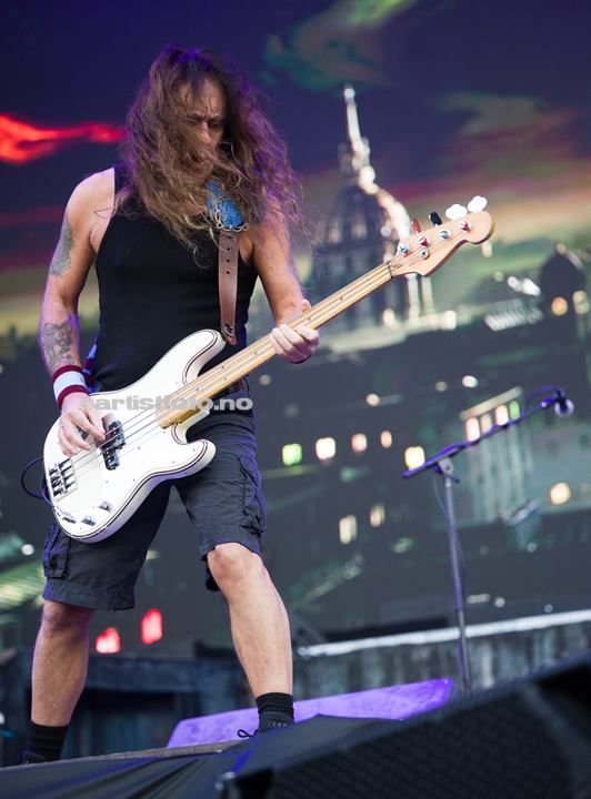 Steve Harris, Iron Maiden, Lyse Arena, Stavanger. Foto: Svein Erik Nomeland