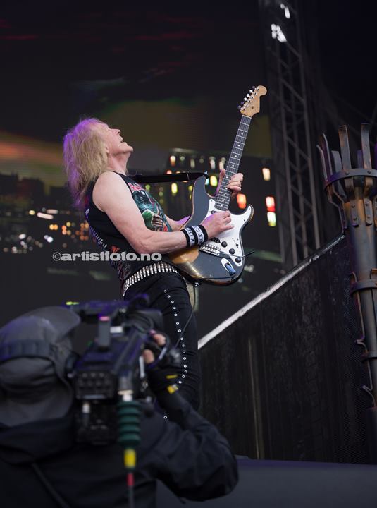 Janick Gers, Iron Maiden, Lyse Arena, Stavanger. Foto: Svein Erik Nomeland
