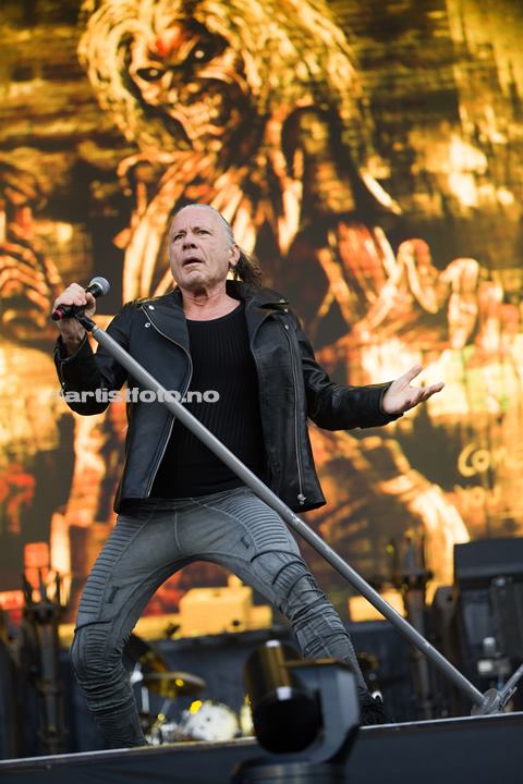 Bruce Dickinson, Iron Maiden, Lyse Arena, Stavanger. Foto: Svein Erik Nomeland