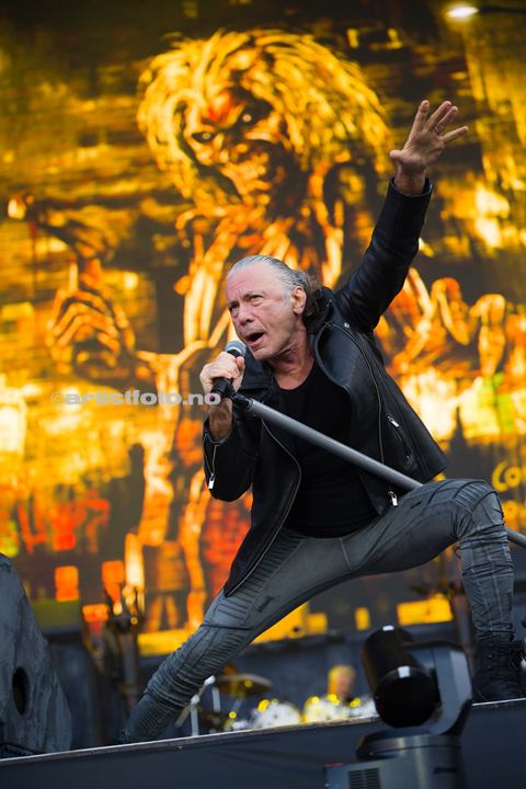 Bruce Dickinson, Iron Maiden, Lyse Arena, Stavanger. Foto: Svein Erik Nomeland