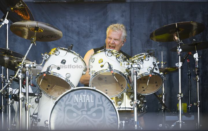 Simon Dawson, Iron Maiden, Lyse Arena, Stavanger. Foto: Svein Erik Nomeland