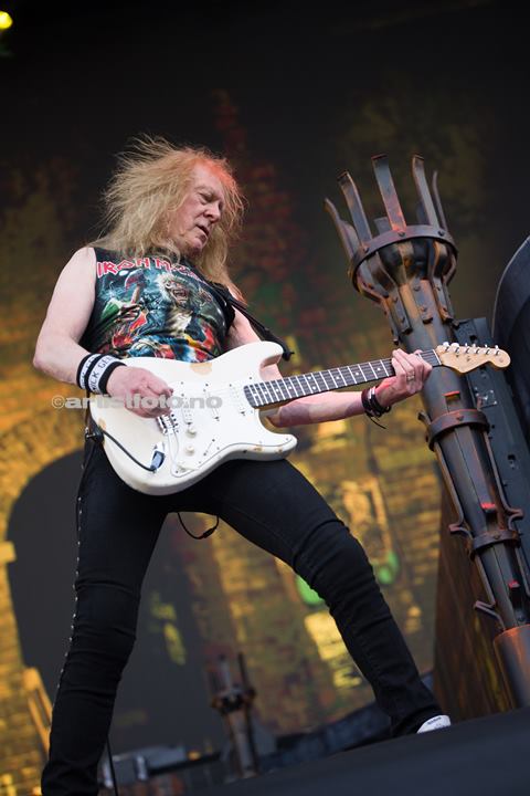 Janick Gers, Iron Maiden, Lyse Arena, Stavanger. Foto: Svein Erik Nomeland