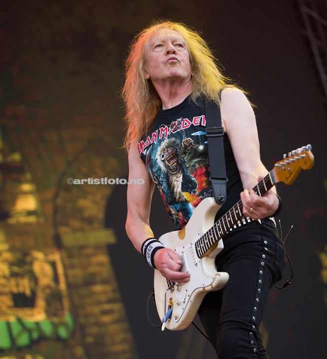 Janick Gers, Iron Maiden, Lyse Arena, Stavanger. Foto: Svein Erik Nomeland