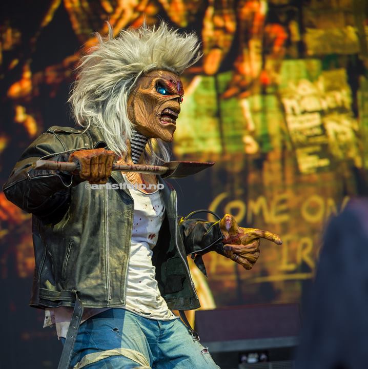 Eddie, Iron Maiden, Lyse Arena, Stavanger (header). Foto: Svein Erik Nomeland