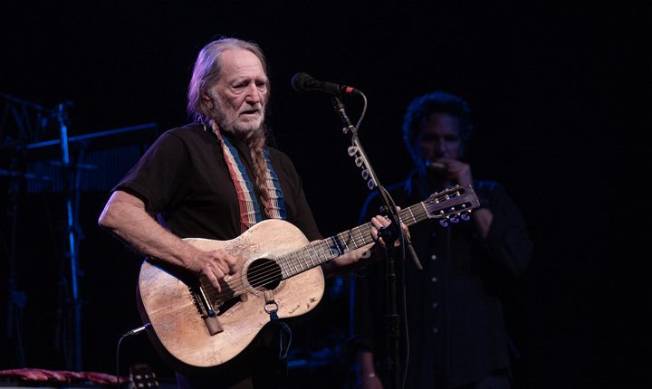 Willie Nelson i Fibo Trespohallen, Lyngdal 04.05.2008. Foto: Svein Erik Nomeland