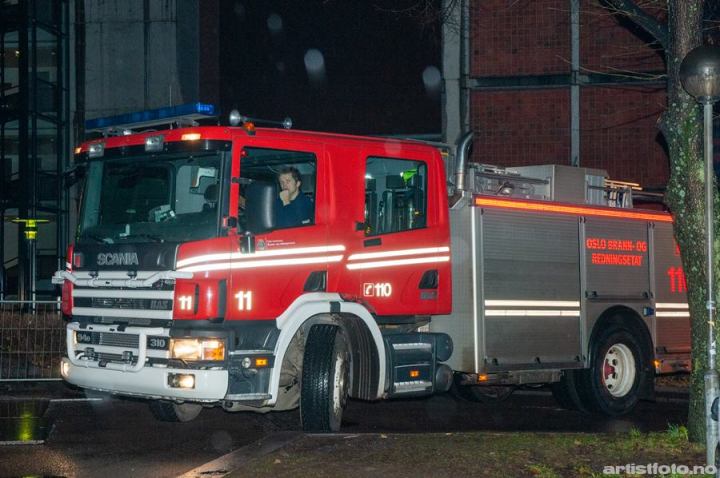 Brannalarm under lydprøve til Immortal, Screamfest 2008, Oslo. Foto: Svein Erik Nomeland