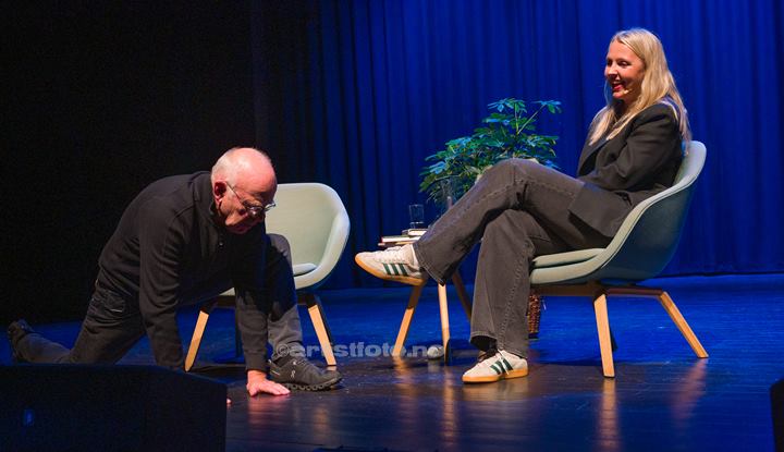 Trond- Viggo Torgersen og Mari Garås Monsson, Lyngdal Kulturhus. Foto: Svein Erik Nomeland