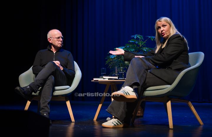 Trond- Viggo Torgersen og Mari Garås Monsson, Lyngdal Kulturhus. Foto: Svein Erik Nomeland