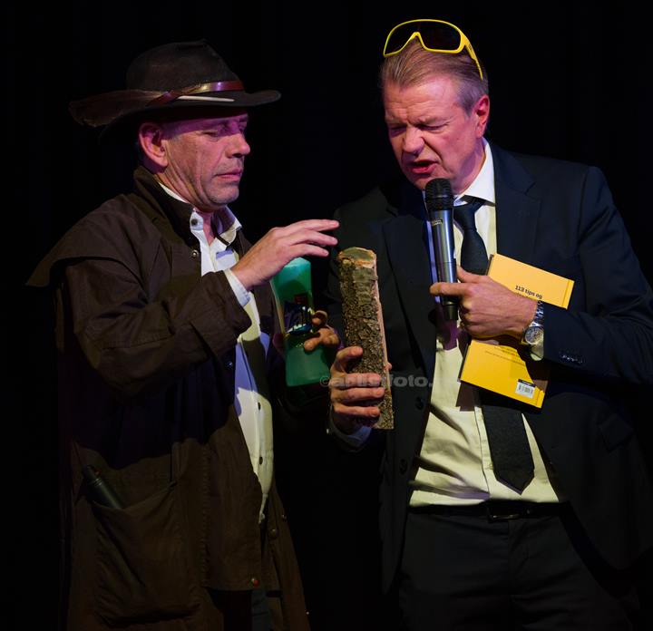 Fra venstre: Lothepus, Alex Rosén. DJ KAK, Kvinesdal Kulturhus. Foto: Svein Erik Nomeland