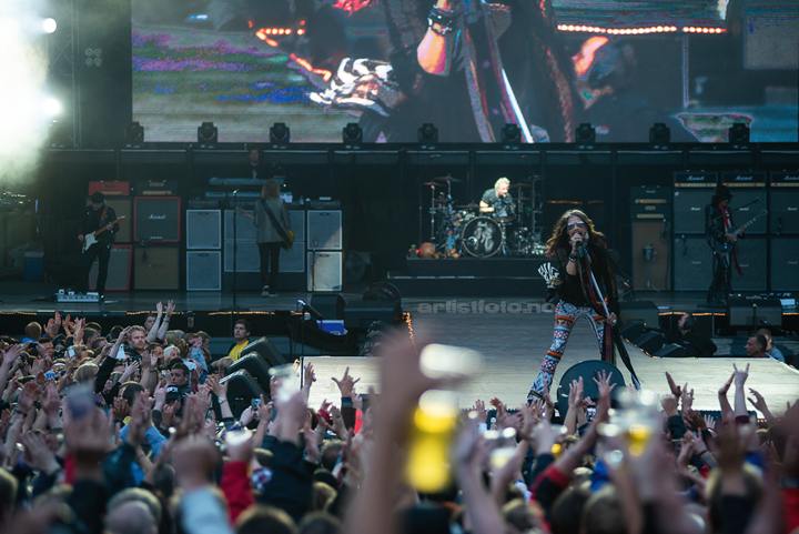 Aerosmith, Odderøya Live, Kristiansand (foto: 4.6.2014). Foto: Svein Erik Nomeland