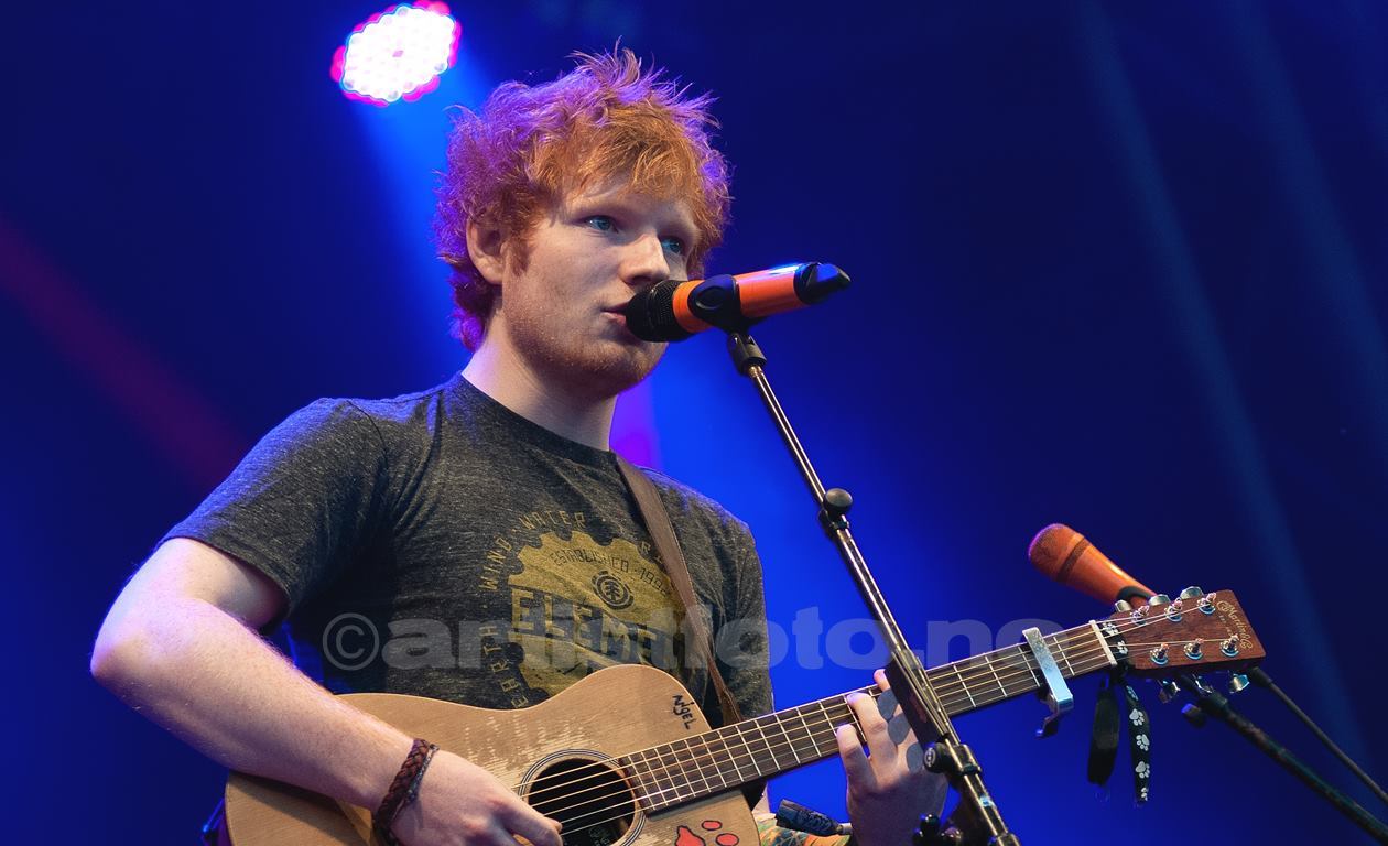 Ed Sheeran, Hove, Arendal 27.06.2012(header). Foto: Svein Erik Nomeland