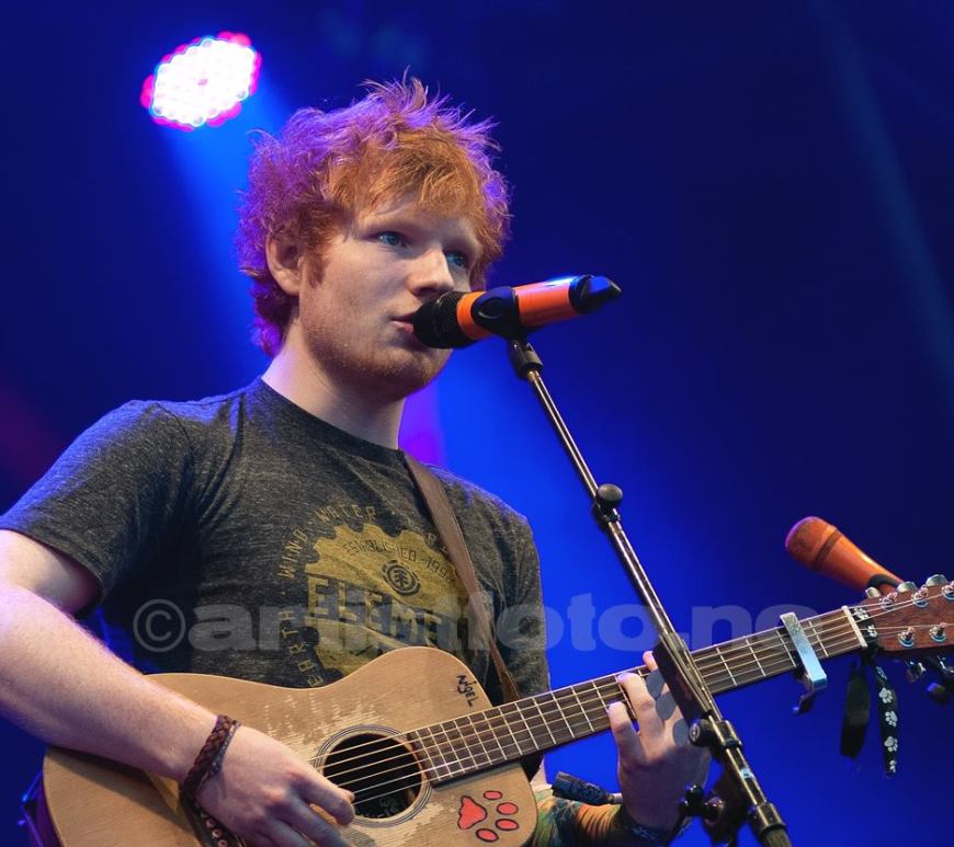 Ed Sheeran, Hove, Arendal 27.06.2012(header). Foto: Svein Erik Nomeland
