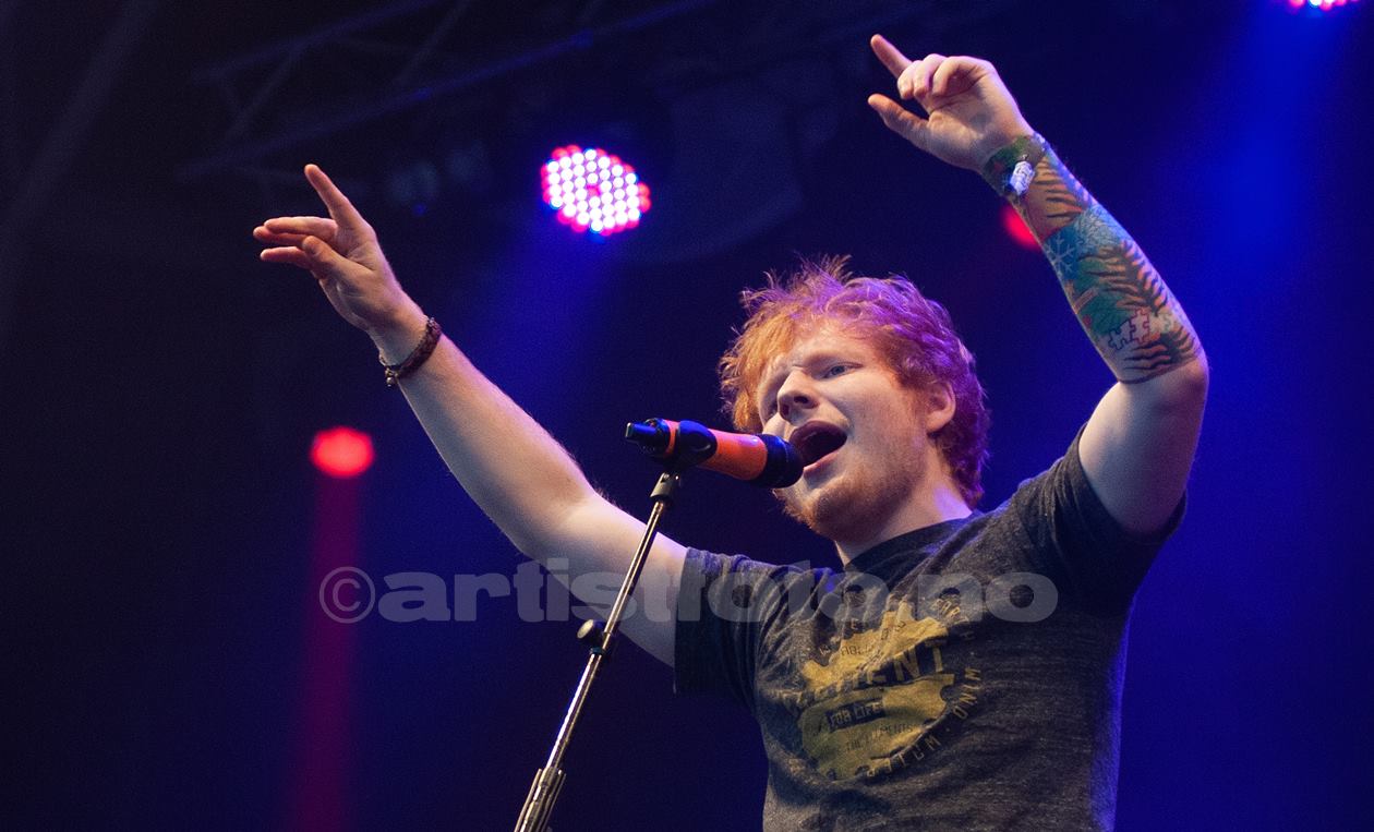 Ed Sheeran, Hove, Arendal 27.06.2012(header). Foto: Svein Erik Nomeland