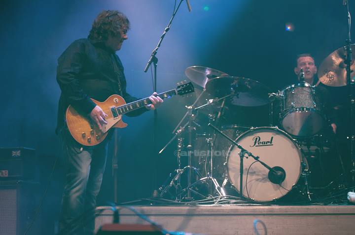 Gary Moore og Darrin Mooney , Norway Rock, Kvinesdal 10.7.2010. Foto: Svein Erik Nomeland