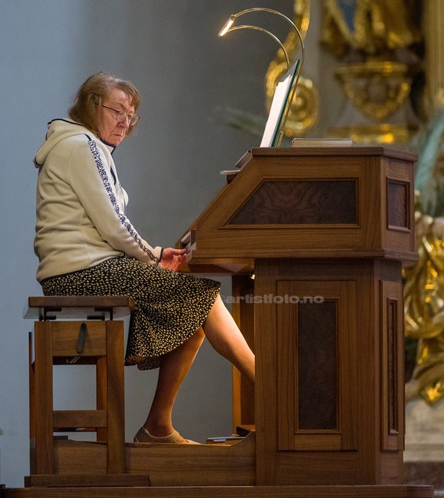 Ms Dauscher, Atem Pause i St. Michael kirken, München, Tyskland. Foto: Svein Erik Nomeland