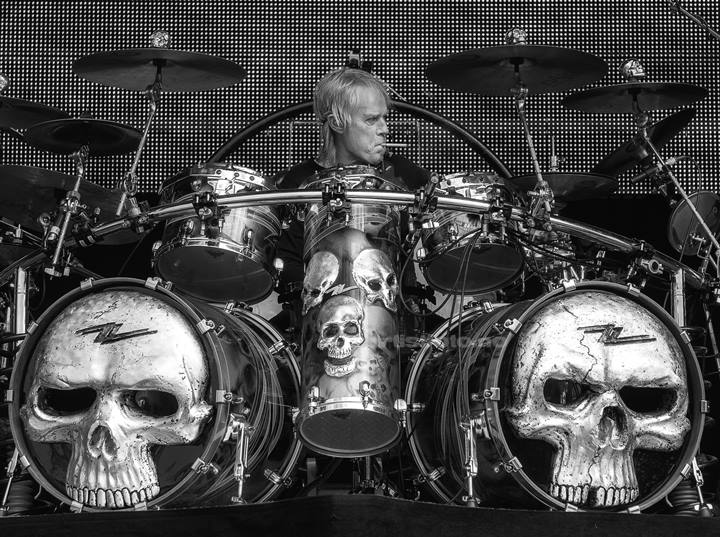 Frank Beard, ZZ Top, Notodden (Arkivbilde 3.8.2012). Foto: Svein Erik Nomeland