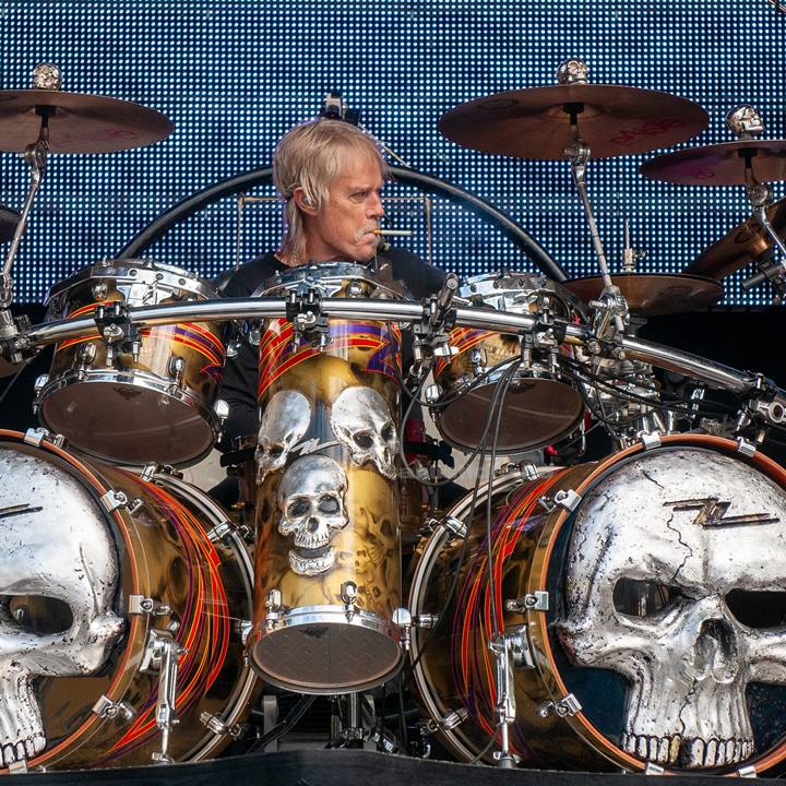 Frank Beard, ZZ Top, Notodden (Arkivbilde 3.8.2012). Foto: Svein Erik Nomeland