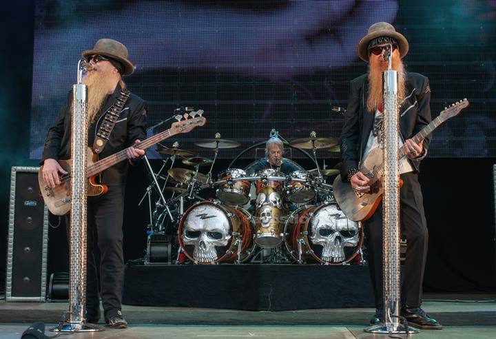Frank Beard, ZZ Top, Notodden (Arkivbilde 3.8.2012). Foto: Svein Erik Nomeland