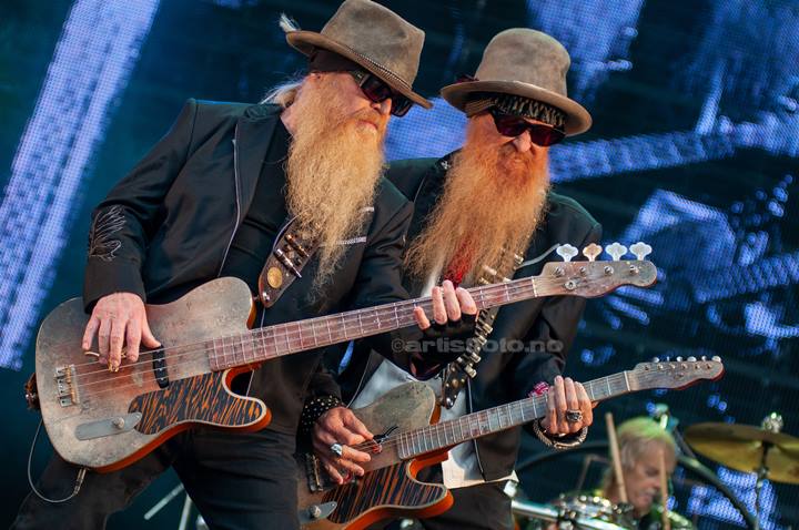 Frank Beard, ZZ Top, Notodden (Arkivbilde 3.8.2012). Foto: Svein Erik Nomeland