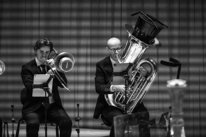Pacho Flores, dirigent Rodolfo, Kristiansand Symfoniorkester. Kilden. Foto: Svein Erik Nomeland